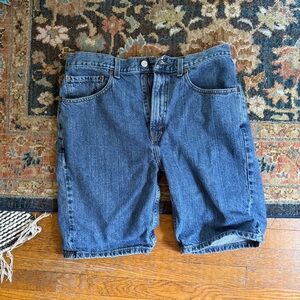 unisex Blue Denim Shorts